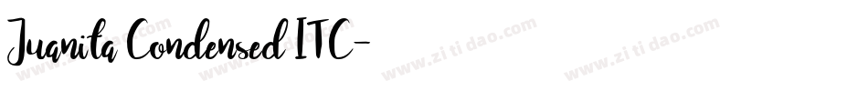 Juanita Condensed ITC字体转换